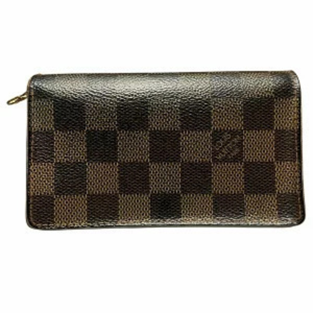 Louis Vuitton Portefeuille Tresor Bi fold Wallet Damier Toile Leather